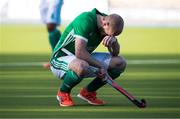 27 October 2019; Eugene Magee of Ireland reacts after losing to Canada in a shootout during the FIH Men's Olympic Qualifier match at Rutledge Field, in West Vancouver, British Columbia, Canada. Photo by Darryl Dyck/Sportsfile