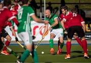 27 October 2019; Peter Caruth of Ireland looks to pass during the second half of theFIH Men's Olympic Qualifier match against Canada at Rutledge Field, in West Vancouver, British Columbia, Canada. Photo by Darryl Dyck/Sportsfile