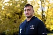 28 October 2019; Rónan Kelleher poses for a portrait during a Leinster Rugby press conference at Leinster Rugby Headquarters in UCD, Dublin. Photo by Ramsey Cardy/Sportsfile