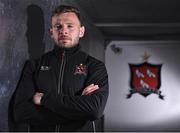 28 October 2019; Andy Boyle poses for a portrait during a Dundalk FAI Cup Media Day at Oriel Park in Dundalk, Co. Louth. Photo by Ben McShane/Sportsfile