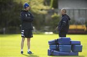 28 October 2019; Head coach Leo Cullen, left, and Senior coach Stuart Lancaster during Leinster Rugby squad training at Rosemount in UCD, Dublin. Photo by Ramsey Cardy/Sportsfile