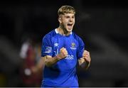 28 October 2019; Alex Phelan of Waterford United celebrates at the final whistle following the SSE Airtricity Under-19 League Final match between Galway United and Waterford at Eamonn Deacy Park in Galway. Photo by Sam Barnes/Sportsfile