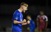 28 October 2019; Alex Phelan of Waterford United celebrates at the final whistle following the SSE Airtricity Under-19 League Final match between Galway United and Waterford at Eamonn Deacy Park in Galway. Photo by Sam Barnes/Sportsfile