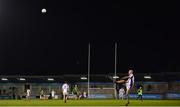26 October 2019; Pat Burke of Kilmacud Crokes kicks a free during the Dublin County Senior Club Football Championship semi-final match between Thomas Davis and Kilmacud Crokes at Parnell Park, Dublin. Photo by David Fitzgerald/Sportsfile