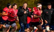 29 October 2019; New Munster forwards coach Graham Rowntree with Munster players during Munster Rugby squad training at University of Limerick in Limerick. Photo by Brendan Moran/Sportsfile