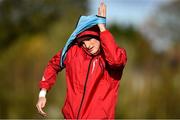 29 October 2019; Nick McCarthy puts on a training bib during Munster Rugby squad training at University of Limerick in Limerick. Photo by Brendan Moran/Sportsfile