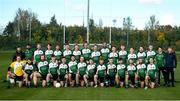 26 October 2019; The Berlin squad prior to the AIB Leinster Club Junior Football Championship Round 1 match between Berlin GAA and Kenagh GAA at GAA Centre of Excellence at Abbottstown, Dublin. Photo by David Fitzgerald/Sportsfile