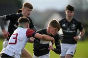 30 October 2019; Louis Perrim of Metro Area is tackled by Marcus Dalton of Midlands Area during the 2019 Shane Horgan Cup Second Round match between Midlands Area and Metro Area at Tullamore RFC in Tullamore, Offaly. Photo by Matt Browne/Sportsfile