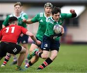 30 October 2019; Tom Hodgekinson of South East Area in action against North East Area during the 2019 Shane Horgan Cup Second Round match between South East Area and North East Area at Tullamore RFC in Tullamore, Offaly. Photo by Matt Browne/Sportsfile