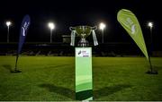 28 October 2019; A view of the Dr Tony O'Neill Perpetual Trophy ahead of the SSE Airtricity Under-19 League Final match between Galway United and Waterford United at Eamonn Deacy Park in Galway. Photo by Sam Barnes/Sportsfile