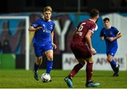 28 October 2019; Alex Phelan of Waterford United in action against Ronan Asgari of Galway United during the SSE Airtricity Under-19 League Final match between Galway United and Waterford at Eamonn Deacy Park in Galway. Photo by Sam Barnes/Sportsfile