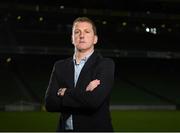 30 October 2019; Dundalk head coach Vinny Perth in attendance during an FAI Cup Finals Media Day at the Aviva Stadium in Dublin. Photo by Harry Murphy/Sportsfile