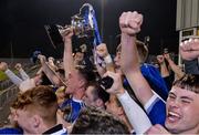 30 October 2019; Ciaran Thompson of Naomh Conaill lifts the Dr Maguire cup after the Donegal County Senior Club Football Championship Final 2nd Replay match between Gaoth Dobhair and Naomh Conaill at Mac Cumhaill Park in Ballybofey, Donegal. Photo by Oliver McVeigh/Sportsfile
