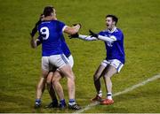 30 October 2019; Leo McLOone, Ciaran Thompson and Stephen Molloy of Naomh Conaill celebrate after the final whistle in the Donegal County Senior Club Football Championship Final 2nd Replay match between Gaoth Dobhair and Naomh Conaill at Mac Cumhaill Park in Ballybofey, Donegal. Photo by Oliver McVeigh/Sportsfile