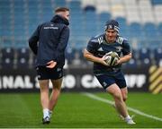 31 October 2019; Peter Dooley, right, and Rory O'Loughlin during the Leinster Rugby captain’s run at the RDS Arena in Dublin. Photo by Seb Daly/Sportsfile