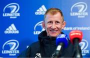 31 October 2019; Head coach Leo Cullen during a Leinster Rugby press conference at the RDS Arena in Dublin. Photo by Seb Daly/Sportsfile
