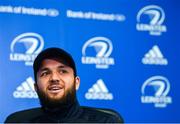 31 October 2019; Jamison Gibson-Park during a Leinster Rugby press conference at the RDS Arena in Dublin. Photo by Seb Daly/Sportsfile