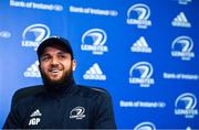 31 October 2019; Jamison Gibson-Park during a Leinster Rugby press conference at the RDS Arena in Dublin. Photo by Seb Daly/Sportsfile