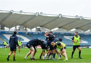 31 October 2019; Leinster players, including Devin Toner, James Tracy and Jack Aungier during the Leinster Rugby captain’s run at the RDS Arena in Dublin. Photo by Seb Daly/Sportsfile