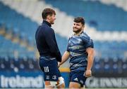 31 October 2019; Michael Milne, right, and Ryan Baird during the Leinster Rugby captain’s run at the RDS Arena in Dublin. Photo by Seb Daly/Sportsfile