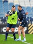 31 October 2019; Dave Kearney, right, and Jack Aungier during the Leinster Rugby captain’s run at the RDS Arena in Dublin. Photo by Seb Daly/Sportsfile