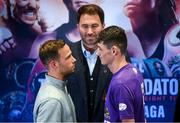 31 October 2019; Felix Cash, left, and Jack Cullen during a press conference at The Stoller Hall in Manchester, England, ahead of their Commonwealth Middleweight title fight on Saturday night at the Manchester Arena. Photo by Stephen McCarthy/Sportsfile