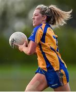 27 October 2019; Amy Loughman of Sarsfields during the Leinster Ladies Football Senior Club Championship Final match between Foxrock-Cabinteely and Sarsfields at Coralstown-Kinnegad GAA in Kinnegad, Co. Westmeath. Photo by Ben McShane/Sportsfile