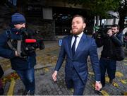 1 November 2019; Conor McGregor leaves The Criminal Courts of Justice in Dublin. Photo by David Fitzgerald/Sportsfile