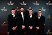 1 November 2019; Wexford hurlers, from left, Conor McDonald, Paudie Foley, Rory O’Connor and Kevin Foley upon arrival at the PwC All-Stars 2019 at the Convention Centre in Dublin. Photo by Seb Daly/Sportsfile