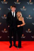 1 November 2019; Kerry footballer David Clifford with Shauna O'Connor upon arrival at the PwC All-Stars 2019 at the Convention Centre in Dublin. Photo by Seb Daly/Sportsfile