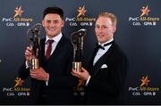 1 November 2019; Wexford hurlers Lee Chin, left, and  Diarmaid O'Keeffe with their PwC All-Star awards at the PwC All-Stars 2019 at the Convention Centre in Dublin. Photo by Seb Daly/Sportsfile