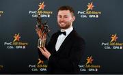 1 November 2019; Dublin footballer Jack McCaffrey with his PwC All-Star award during the PwC All-Stars 2019 at the Convention Centre in Dublin. Photo by Seb Daly/Sportsfile