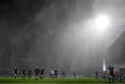 1 November 2019; A general view during heavy rain during the Guinness PRO14 Round 5 match between Leinster and Dragons at the RDS Arena in Dublin. Photo by Ramsey Cardy/Sportsfile