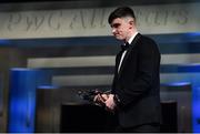 1 November 2019; Kerry footballer Seán O'Shea with his PwC All-Star award during the PwC All-Stars 2019 at the Convention Centre in Dublin. Photo by Brendan Moran/Sportsfile