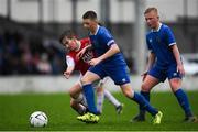 2 November 2019; Tom Healy of Limerick in action against Brian Moore of St Patricks Athletic during the SSE Airtricity U13 Cup Final match between Limerick and St Patrick's Athletic at Jackman Park in Limerick. Photo by Eóin Noonan/Sportsfile