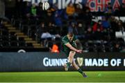 2 November 2019; Conor Fitzgerald of Connacht kicks a conversion during the Guinness PRO14 Round 5 match between Ospreys and Connacht at Liberty Stadium in Swansea, Wales. Photo by Chris Fairweather/Sportsfile