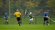 2 November 2019; Legendary Offaly supporter Mick McDonagh, from Tullamore, looks on during the Senior Hurling Shinty International 2019 match between Ireland and Scotland at the GAA National Games Development Centre in Abbotstown, Dublin. Photo by Piaras Ó Mídheach/Sportsfile