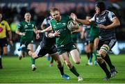 2 November 2019; Darragh Leader of Connacht is tackled by Hanno Dirksen and Lloyd Ashley of Ospreys during the Guinness PRO14 Round 5 match between Ospreys and Connacht at Liberty Stadium in Swansea, Wales. Photo by Chris Fairweather/Sportsfile