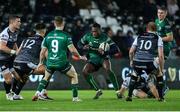 2 November 2019; Niyi Adeolokun of Connacht is challenged by Tiaan Thomas-Wheeler of Ospreys during the Guinness PRO14 Round 5 match between Ospreys and Connacht at Liberty Stadium in Swansea, Wales. Photo by Chris Fairweather/Sportsfile