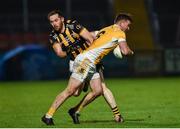 2 November 2019; Dessie Mone of Clontibret O'Neills in action against Johnny Hanrattyof Crossmaglen Rangers during the Ulster GAA Football Senior Club Championship Quarter-Final match between Crossmaglen Rangers and Clontibret O'Neills at Athletic Grounds in Armagh. Photo by Oliver McVeigh/Sportsfile