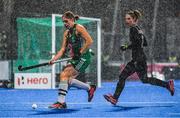 2 November 2019; Katie Mullan of Ireland in action against Amanda Woodcroft of Canada during the FIH Women's Olympic Qualifier match between Ireland and Canada at Energia Park in Dublin. Photo by Brendan Moran/Sportsfile