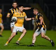 2 November 2019; Brian Greenan of Clontibret O'Neills in action against Paul McKeown of Crossmaglen Rangers during the Ulster GAA Football Senior Club Championship Quarter-Final match between Crossmaglen Rangers and Clontibret O'Neills at Athletic Grounds in Armagh. Photo by Oliver McVeigh/Sportsfile