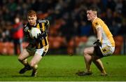 2 November 2019; Kyle Carragher of Crossmaglen Rangers in action against Conor Doyle of Clontibret O'Neills during the Ulster GAA Football Senior Club Championship Quarter-Final match between Crossmaglen Rangers and Clontibret O'Neills at Athletic Grounds in Armagh. Photo by Oliver McVeigh/Sportsfile
