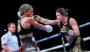 2 November 2019; Katie Taylor, right, and Christina Linardatou during their WBO Women's Super-Lightweight World title fight at the Manchester Arena in Manchester, England. Photo by Stephen McCarthy/Sportsfile
