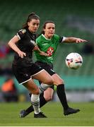 3 November 2019; Lauren Dwyer of Wexford Youths and Áine O'Gorman of Peamount United during the Só Hotels FAI Women's Cup Final between Wexford Youths and Peamount United at the Aviva Stadium in Dublin. Photo by Stephen McCarthy/Sportsfile