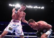 2 November 2019; Jack Cullen, left, and Felix Cash during their Commonwealth Middleweight title fight at the Manchester Arena in Manchester, England. Photo by Stephen McCarthy/Sportsfile