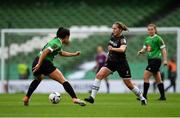 3 November 2019; Edel Kennedy of Wexford Youths in action against Niamh Farrelly of Peamount United during the Só Hotels FAI Women's Cup Final between Wexford Youths and Peamount United at the Aviva Stadium in Dublin. Photo by Seb Daly/Sportsfile