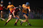 3 November 2019; Brian Corry of Sixmilebridge in action against Philip Mahony of Ballygunner during the AIB Munster GAA Hurling Senior Club Championship Quarter-Final match between Sixmilebridge and Ballygunner at Sixmilebridge in Clare. Photo by Diarmuid Greene/Sportsfile