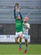 3 November 2019; Jordy Smyth of Clonkill in action against Darren Mullen of Ballyhale Shamrocks  during the AIB Leinster GAA Hurling Senior Club Championship Quarter-Final match between Clonkill and Ballyhale Shamrocks at TEG Cusack Park in Mullingar, Westmeath. Photo by Ramsey Cardy/Sportsfile