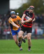 3 November 2019; Shane O'Sullivan of Ballygunner in action against Conor Deasy of Sixmilebridge during the AIB Munster GAA Hurling Senior Club Championship Quarter-Final match between Sixmilebridge and Ballygunner at Sixmilebridge in Clare. Photo by Diarmuid Greene/Sportsfile